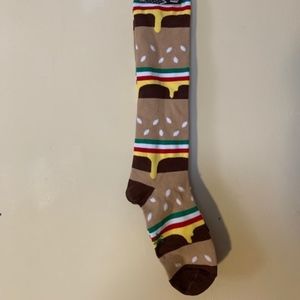 Hamburger knee high socks!